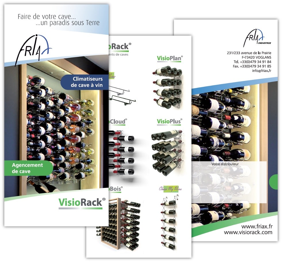 Flyer 3 volets / 6 pages pour Friax / Visorack