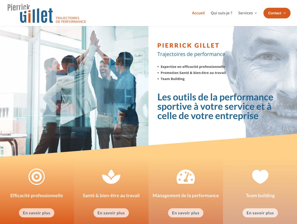 Pierrick Gillet - Site web coaching