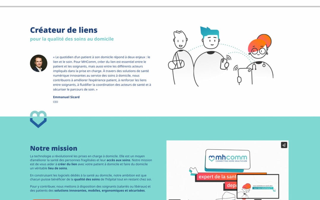 Refonte du site e-santé de MHComm