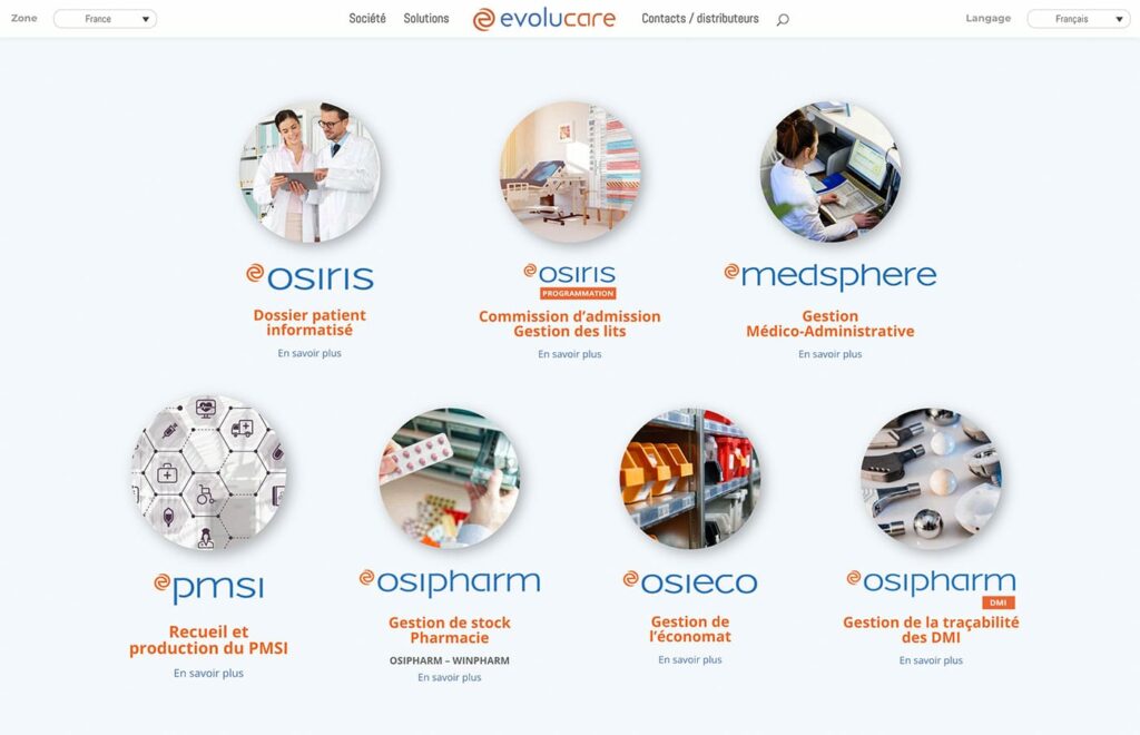 Site web pour DPI et dossier patient