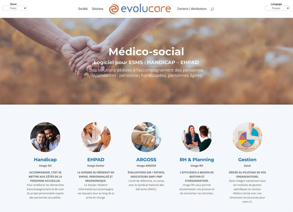 Site web domaine médico-social