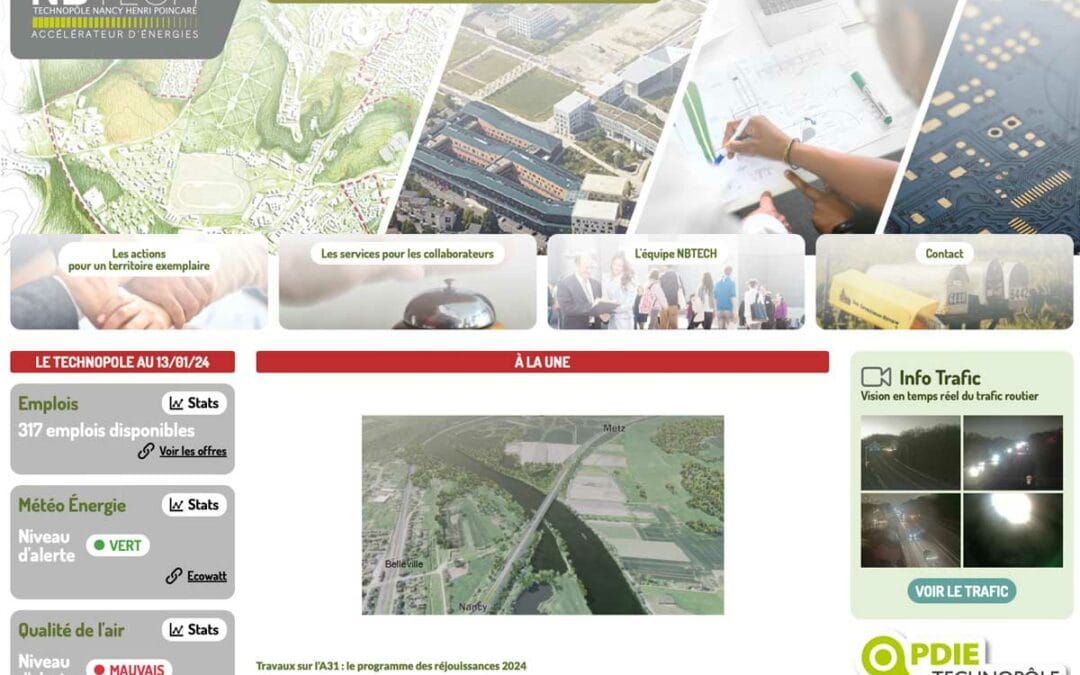 Récap 2023 : nouveau site pour le technopôle de Nancy avec ZEHUS